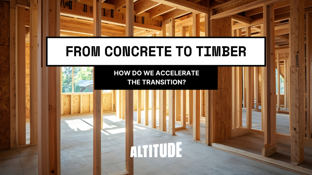 Collab Breakfast from concrete to timber